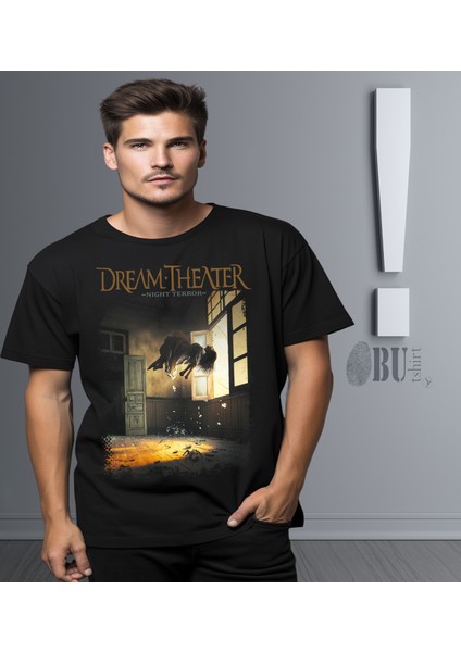 'dream Theater - Night Terror' Baskılı 'regular-Fit' Unisex Tişört modelleri