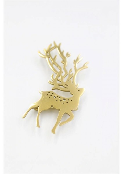 Ieg Çelik Geyik Broş - Altın fiyatları