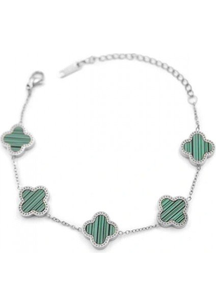 Ieg Vc Yonca Bileklik Gümüş - Yeşil fiyatları