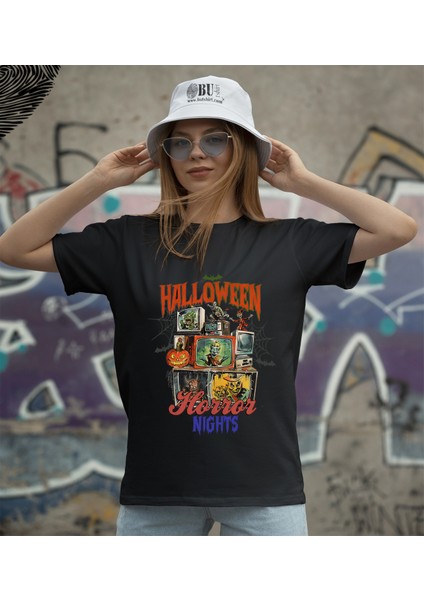 'halloween - Cadılar Bayramı - Korku Gecesi‘ Baskılı 'regular-Fit' Unisex Tişört fiyatları