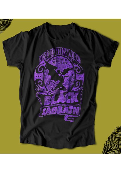 'black Sabbath - Lord Of This World' Baskılı 'regular-Fit' Unisex Tişört