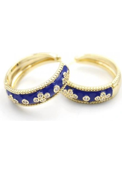 Ieg Mineli Vc Yonca Küpe - Mavi