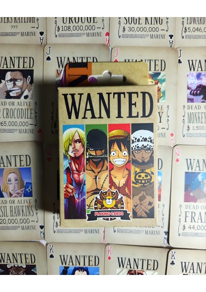 Anime One Piece Iskambil Kartı - Poker Kartı Marine modelleri