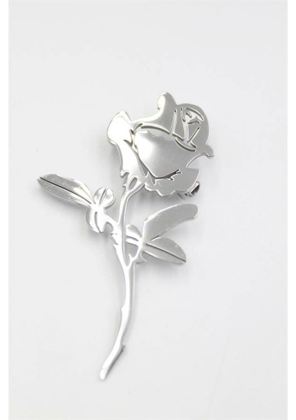 Ieg Çelik Gül Broş - Gümüş fiyatları