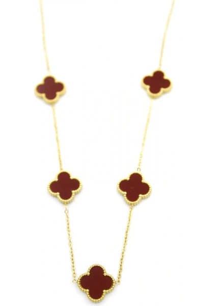 Ieg Vc Yonca Kolye - Bordo