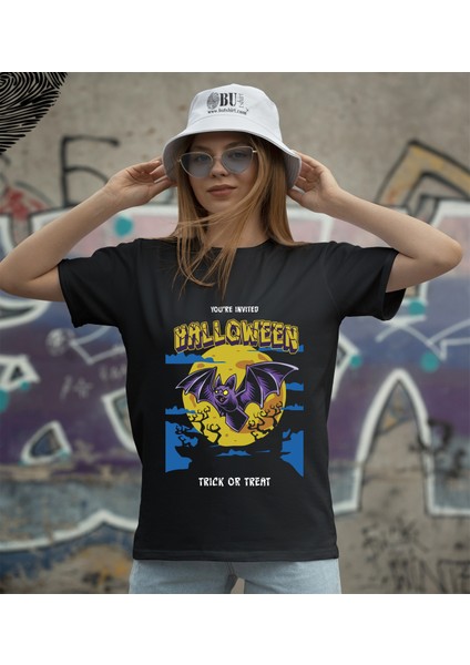 ' Halloween - Cadılar Bayramı - Trick Or Treat ‘ Baskılı 'regular-Fit' Unisex Tişört fiyatları