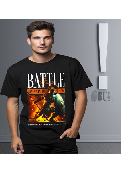 'antik Yunan & Roma Askeri - Battle Stance‘ Baskılı 'regular-Fit' Unisex Tişört modelleri