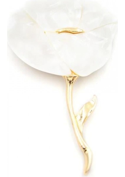 Ieg Gelincik Broş - Beyaz fiyatları