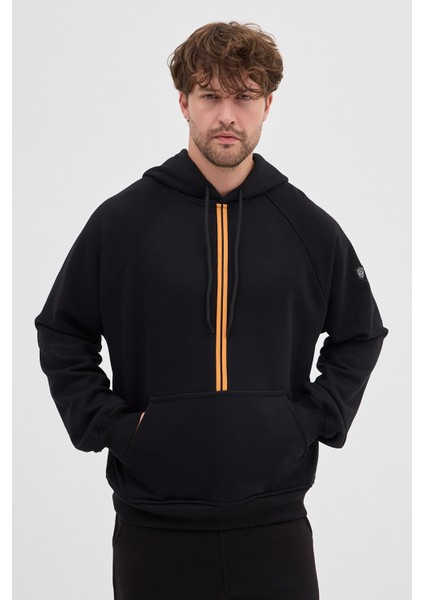 Unisex Rahat Bol Kesim "Flare" Kapüşonlu Sweatshirt