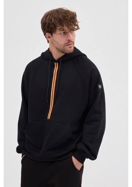 Unisex Rahat Bol Kesim "Flare" Kapüşonlu Sweatshirt fırsatları