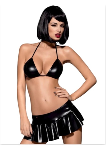 Fantezi Siyah Mini Etekli Seksi Sütyentakım Seksi Iç Giyim fiyatları