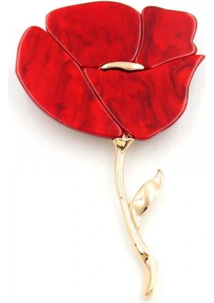 Ieg Gelincik Broş - Kırmızı fiyatları