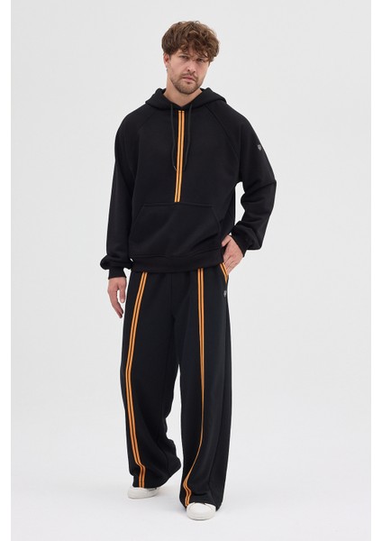 Unisex Rahat Bol Kesim "Flare" Kapüşonlu Sweatshirt