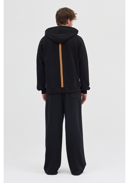 Unisex Rahat Bol Kesim "Flare" Kapüşonlu Sweatshirt