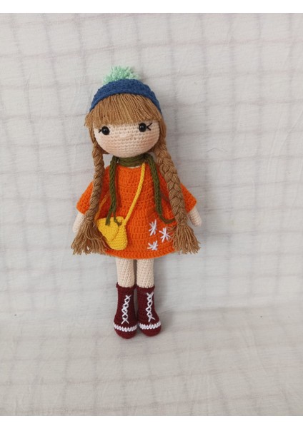 Kış Bebek Amigurumi Organik Oyuncak Bebek