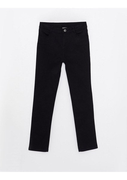Yeni Sezon Skinny Fit Basic Gabardin Kız Çocuk Pantolon