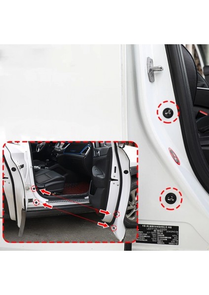 Araba Kapı Ses ve Darbe Emici Pad 10 Adet Siyah (4887) modelleri