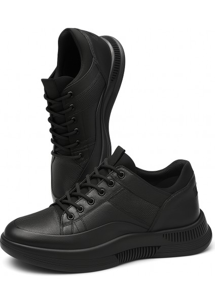 Gr0092 Hakiki Deri 40 Numara Yeni Nesil Kalın Ve Geniş Tırtıklı Taban Sneaker Erkek Ayakkabı