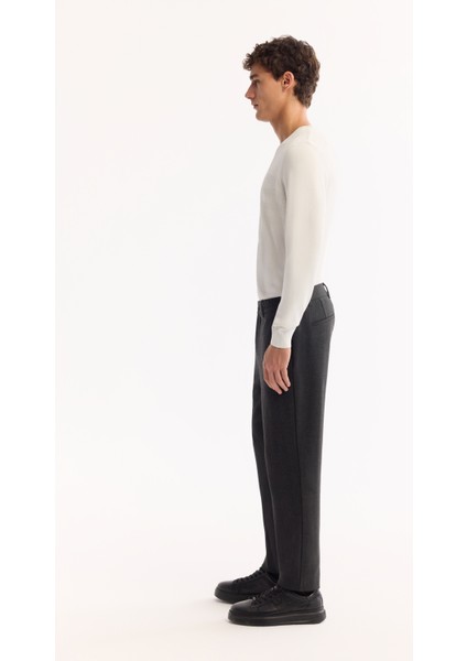 Erkek Antrasit Yanı Lastikli Kolay Ütülenen Slim Fit Pantolon A52Y3040 indirimleri