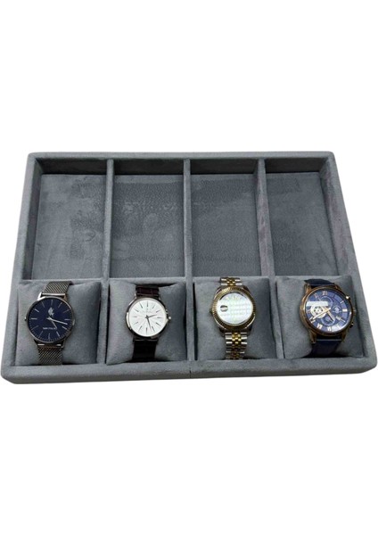 Ahşap Baby Face Kumaş 8 Bölmeli Saat ve Gözlük Kutusu – 34X24 cm fiyatları