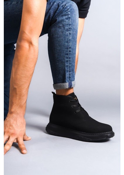 Franca Bağcıklı Süet Erkek Spor Bot ST Siyah fiyatları