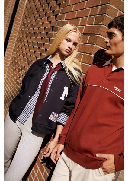 Coool Polo Yaka Baskılı Çıtçıtlı Bomber Ceket F9241AX25WN fiyatları