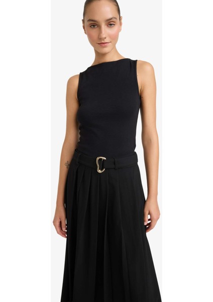 Slim Fit Dar Kesim Kayık Yaka Ribana ATLET F9572AX25AU modelleri