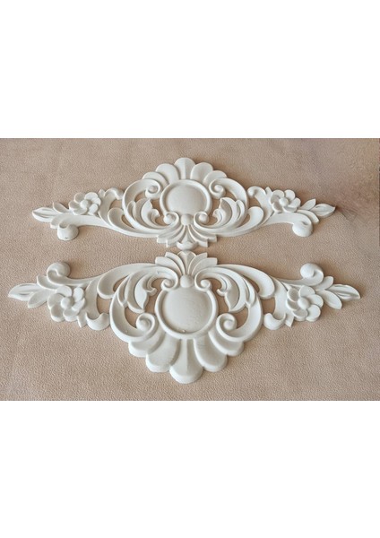 39cm Aplik, Yaprak ve Sarmaşık Silikon Kalıp K-534, Polyester Taş Tozu Alçı Kalıbı