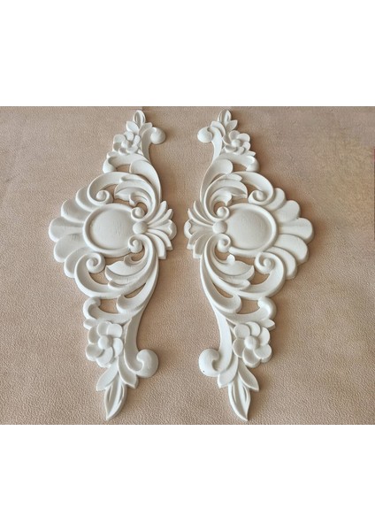 39cm Aplik, Yaprak ve Sarmaşık Silikon Kalıp K-534, Polyester Taş Tozu Alçı Kalıbı