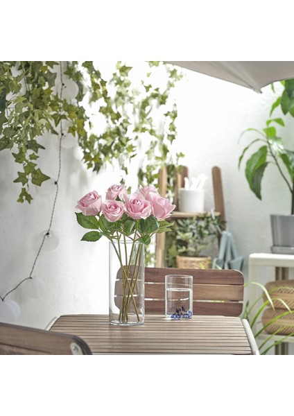Smycka Yapay Çiçek Pembe 40 cm Gül Iç Dış Mekan fiyatları
