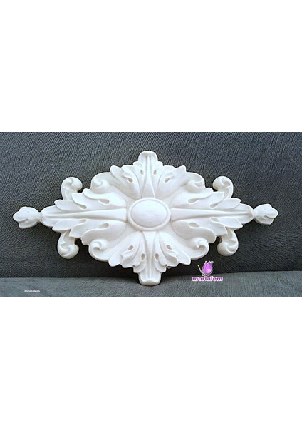 24cm Bordür Aplik Yaprak Sarmaşık Dekor Silikon Kalıp K-537, Polyester Taş Tozu Alçı Kalıbı