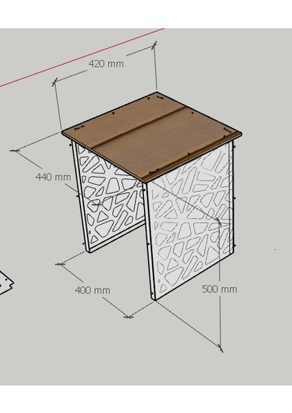 Dekoratif Lazer Kesim Metal 3’lü Zigon Sehpa Takımı indirimleri