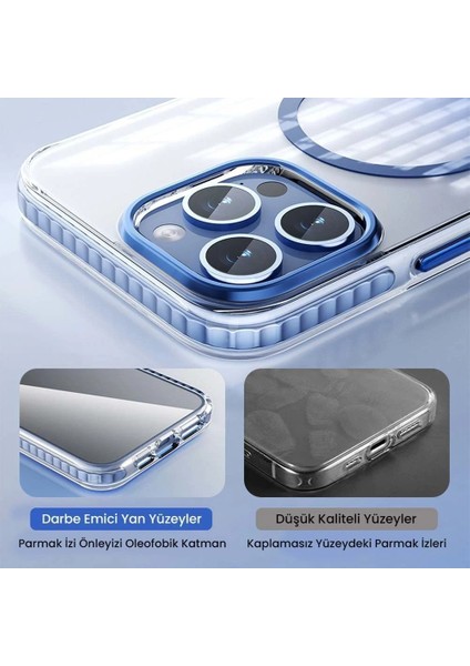iPhone 16 Pro Magsafe Destekli Darbe Emici Oluklu Kılıf – Premium Seri fırsatları