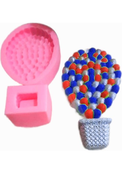 Sepetli Uçan Balonlar, Sepet Balon Silikon Kalıp K-562, Polyester Taş Tozu Alçı Kalıbı