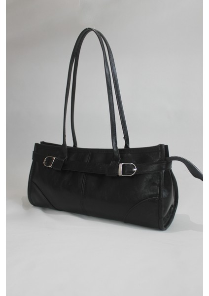 Enner Vintage Baget Çanta Siyah modelleri