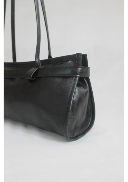 Enner Vintage Baget Çanta Siyah indirimleri