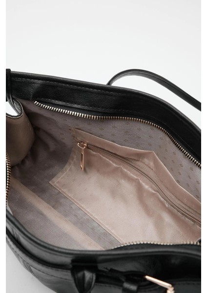 Enner Vintage Baget Çanta Siyah