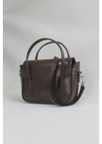 Tina Retro El ve Çapraz Çanta Acı Kahve