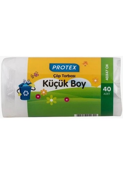 HBC00002Q9PQTPROTEX 40'lı Küçük Boy Çöp Torbası 40X47CM