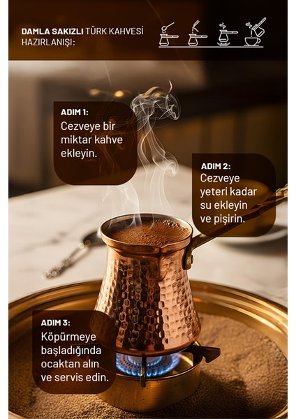 Sade ve Damla Sakızlı Türk Kahvesi 2x185 gr + Hediye fırsatları