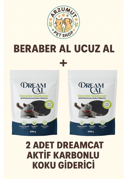 Aktif Karbonlu Koku Giderici Karbonlu+Parfümsüz+Tozumaz Koku Giderici x 2 Adet