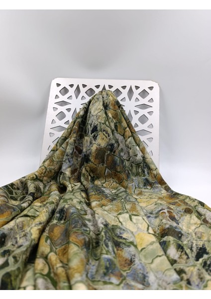 Leopar Desenli Kaşmir Viskon Kumaş