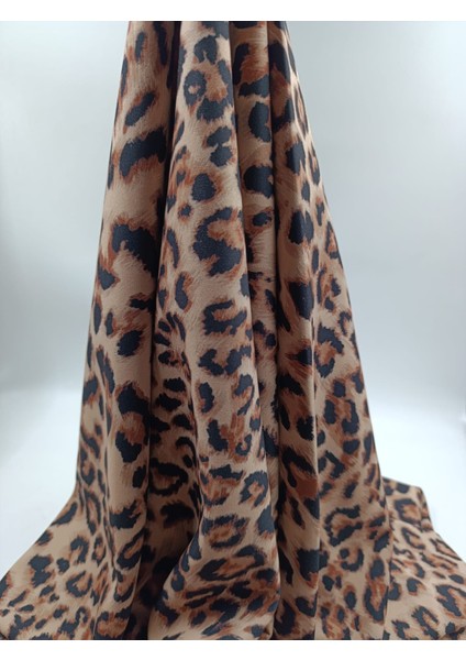 Leopar Desenli Kaşmir Viskon Kumaş