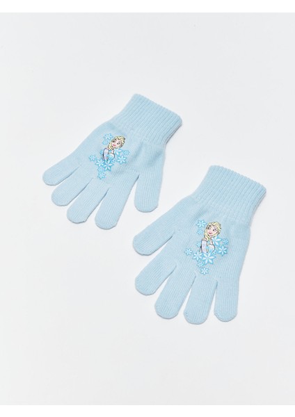Yeni Sezon Frozen Baskılı Kız Çocuk Triko Eldiven