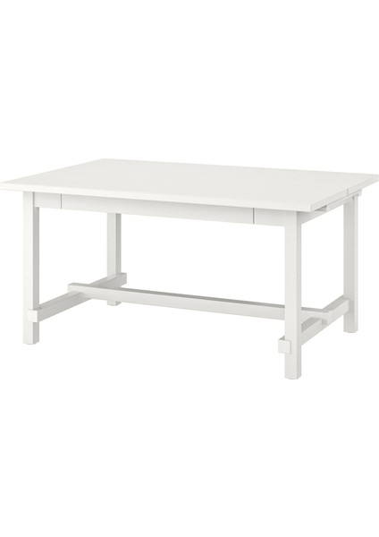 Nordvıken Açılır Yemek Masası Beyaz 4 6 Kişilik 152 / 223 x 95 Cm