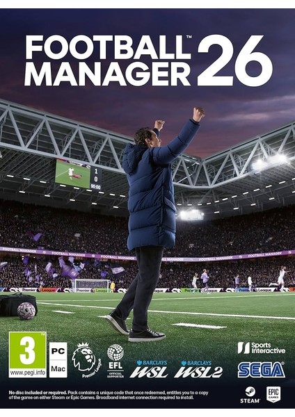 Football Manager 26 (Pc Oyun) Steam Hesabı