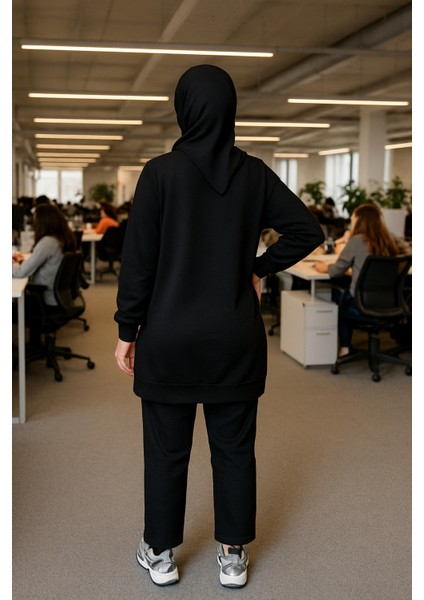 2 Iplik Bisiklet Yaka Kolları Lastikli Uzun Tunik fiyatları