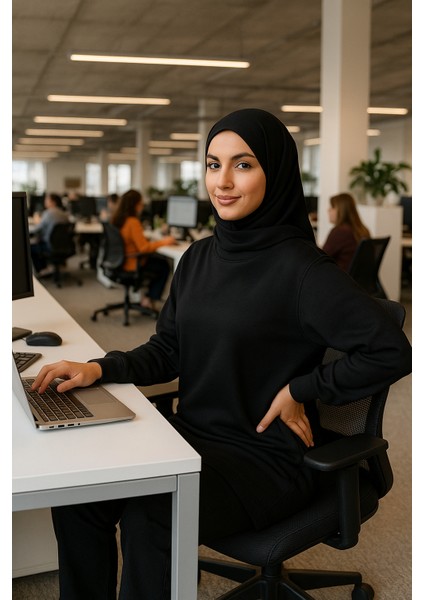 2 Iplik Bisiklet Yaka Kolları Lastikli Uzun Tunik modelleri