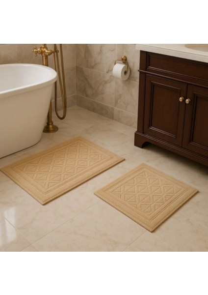 Nev Marka 2'li Banyo Paspası Elite Bej