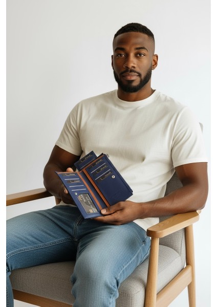 1984 1.Sınıf İşçilik Lüks Deri Fermuarlı Göz Takı Ziynet Cepli Kağıt Para Banknot Cüzdanı Kredi Kartlık El Cüzdanı Portföy Cüzdan Uzun Cüzdan Özel Hediye Lüks Gerçek Deri Erkek Cüzdan